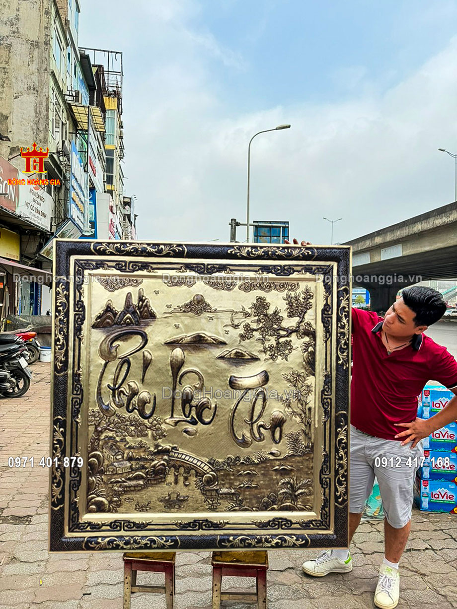 Tranh chữ phúc lộc thọ hun giả cổ mang ý nghĩa may mắn, tốt lành